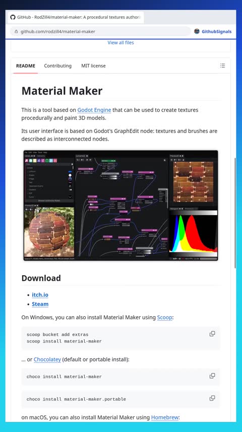 Video preview for rodzill4/material-maker
