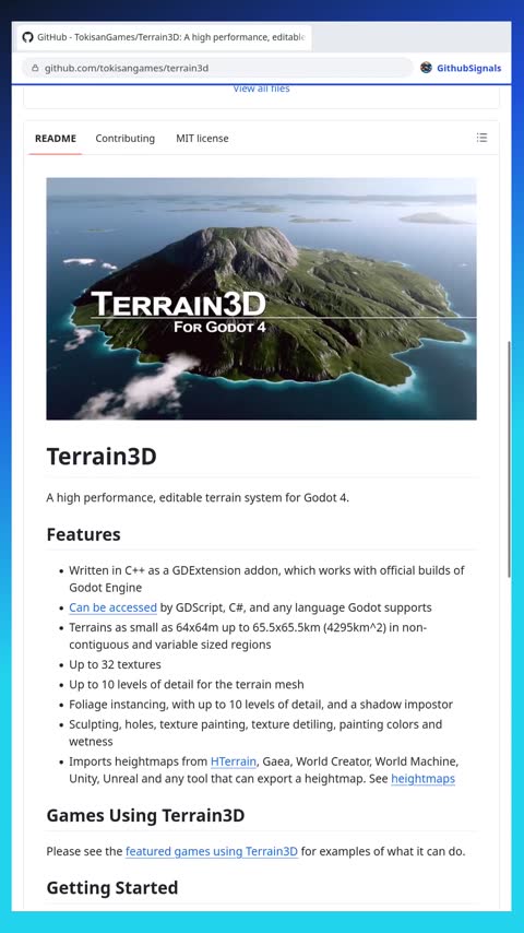 Video preview for tokisangames/terrain3d