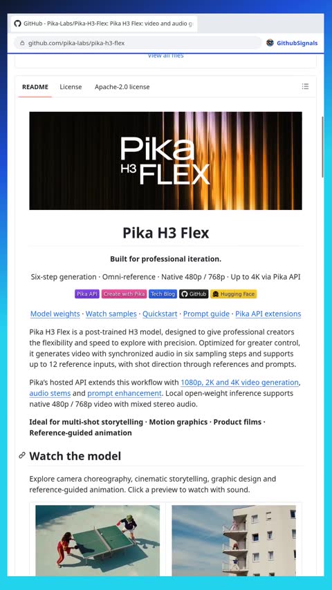 Video preview for pika-labs/pika-h3-flex