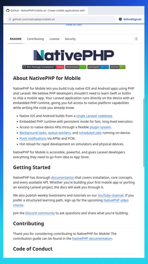 Video preview for nativephp/mobile-air