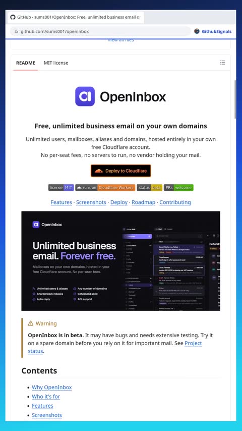 Video preview for sums001/openinbox