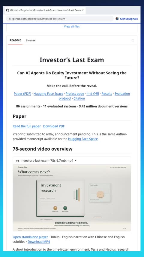 Video preview for prophetlab/investor-last-exam