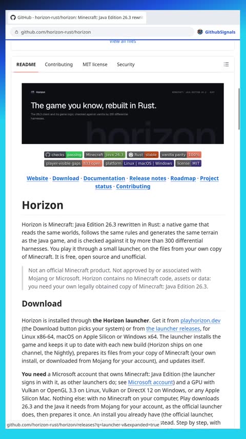 Video preview for horizon-rust/horizon