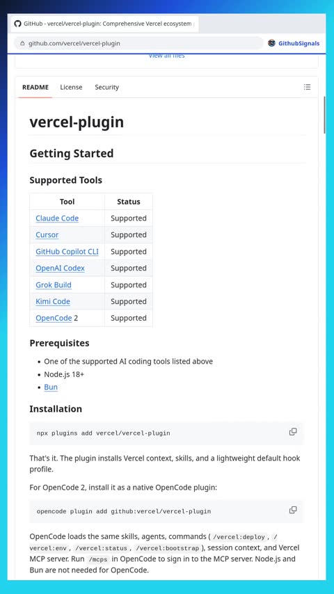 Video preview for vercel/vercel-plugin