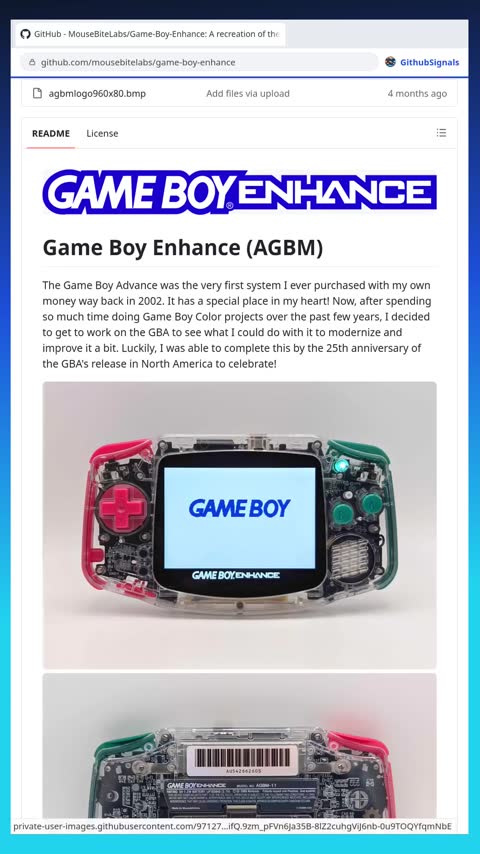 Video preview for mousebitelabs/game-boy-enhance