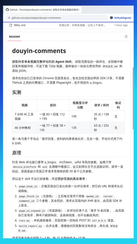 Video preview for pluviobyte/douyin-comments