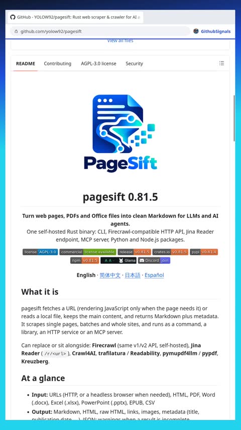 Video preview for yolow92/pagesift