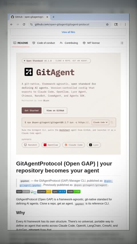 Video preview for open-gitagent/opengap