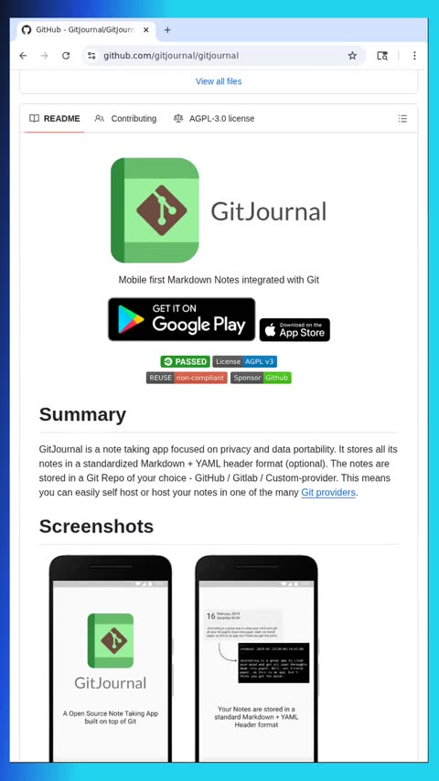 Video preview for gitjournal/gitjournal