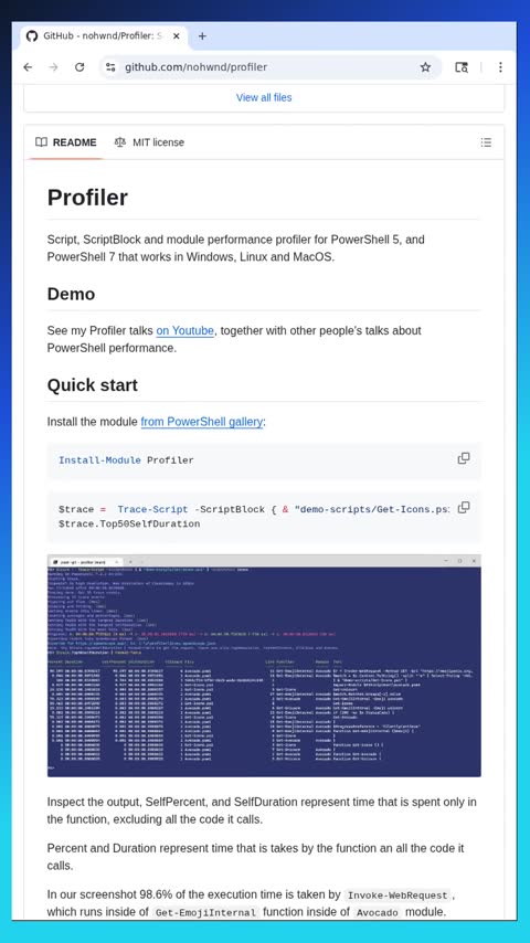 Video preview for nohwnd/profiler