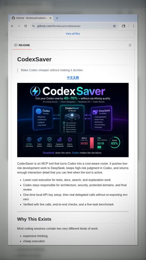 Video preview for fendouai/codexsaver