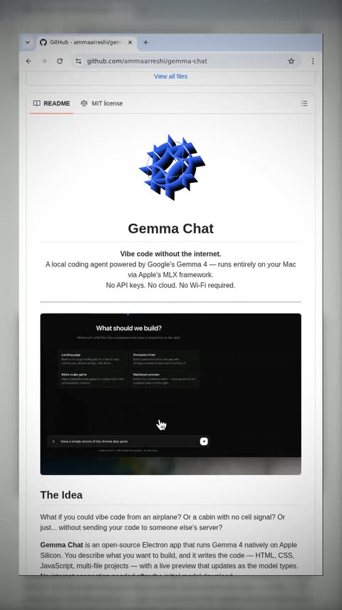 Video preview for ammaarreshi/gemma-chat