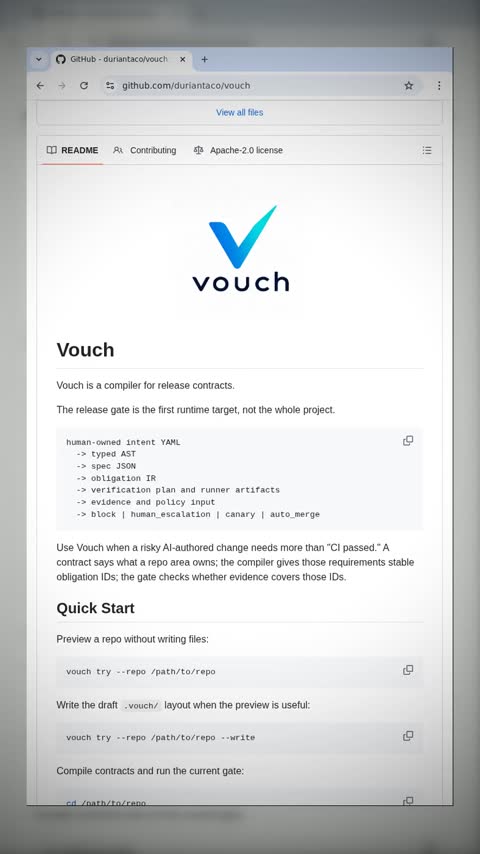 Video preview for duriantaco/vouch