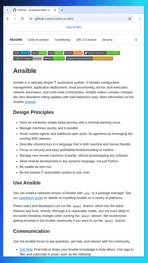 Video preview for ansible/ansible