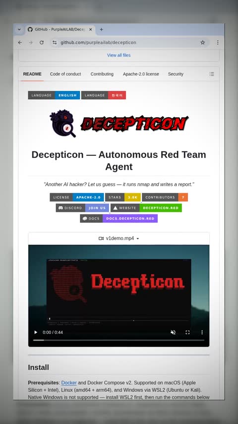 Video preview for purpleailab/decepticon