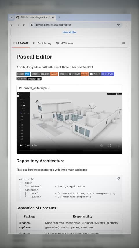 Video preview for pascalorg/editor