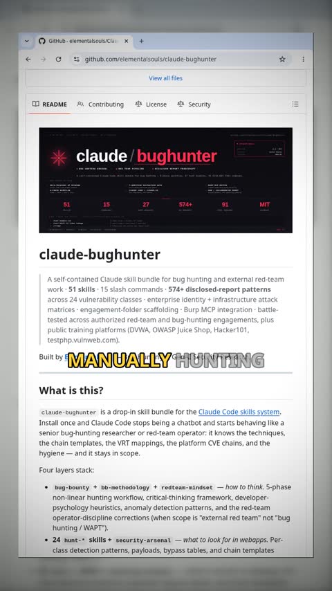 Video preview for elementalsouls/claude-bughunter