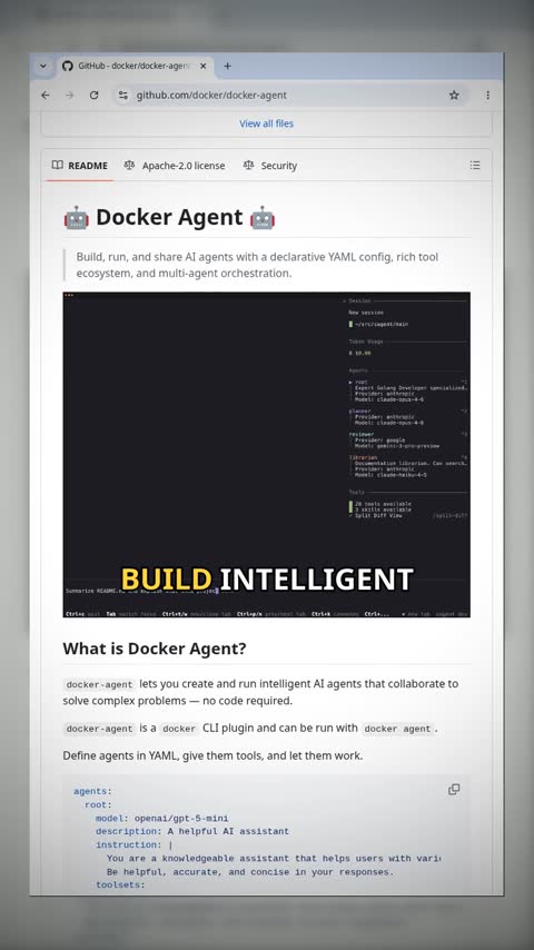 Video preview for docker/docker-agent