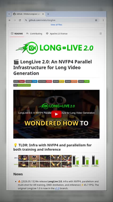 Video preview for nvlabs/longlive