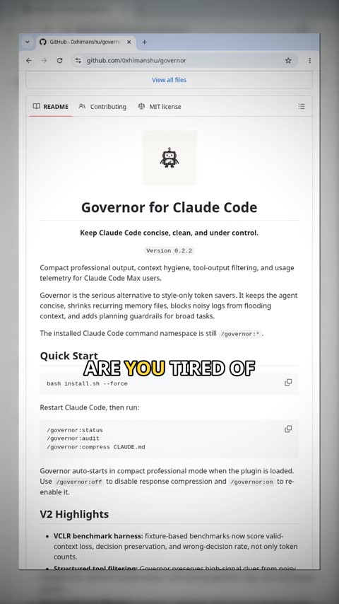 Video preview for 0xhimanshu/governor
