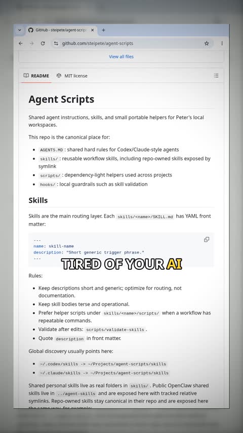 Video preview for steipete/agent-scripts