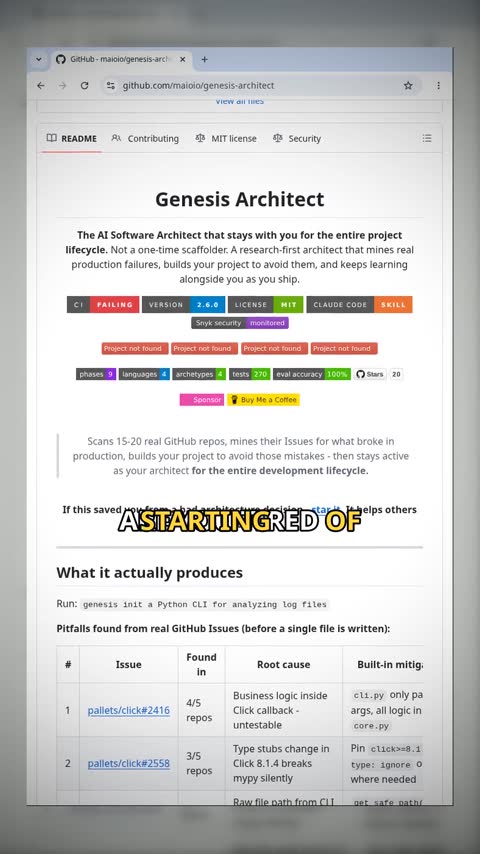 Video preview for maioio/genesis-architect