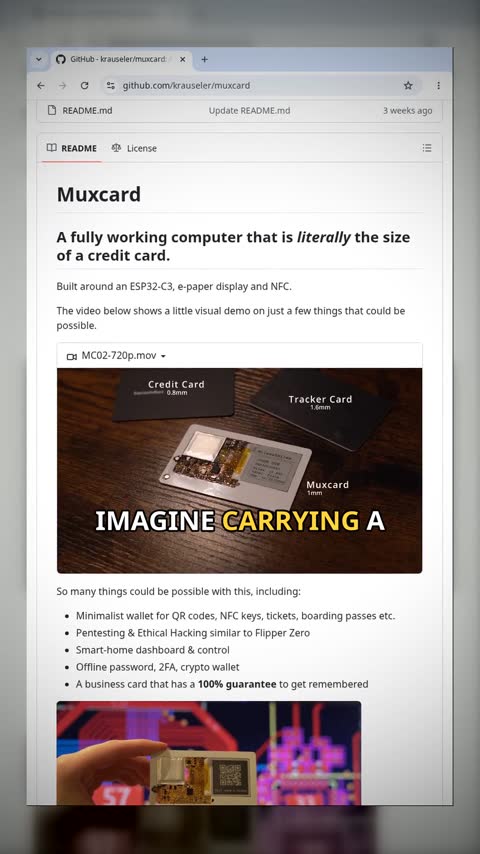 Video preview for krauseler/muxcard