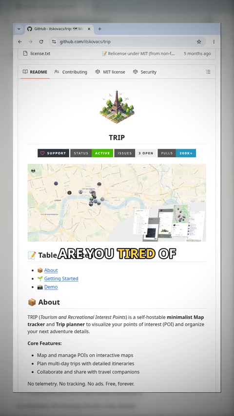 Video preview for itskovacs/trip