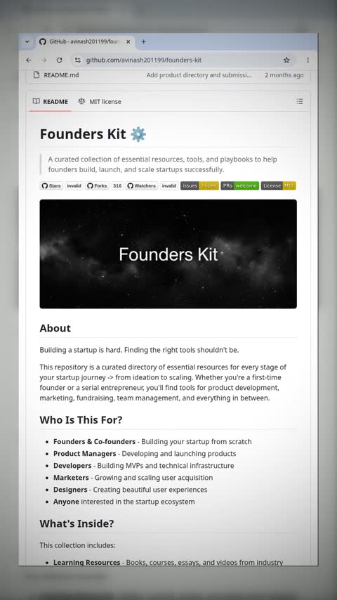 Video preview for avinash201199/founders-kit