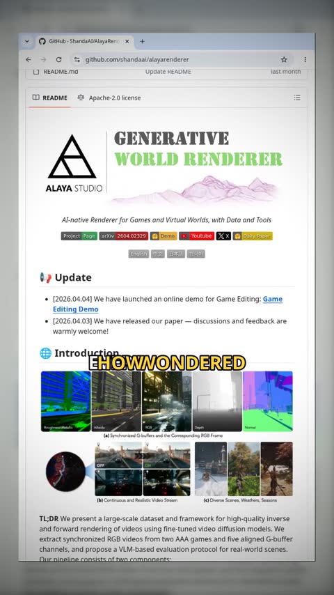Video preview for shandaai/alayarenderer