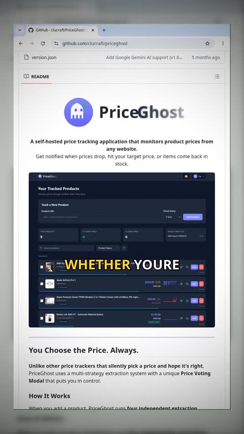 Video preview for clucraft/priceghost