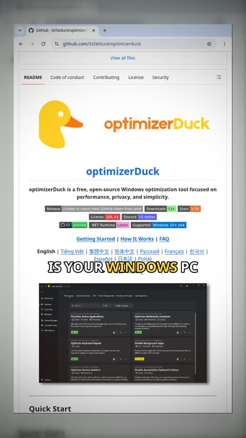 Video preview for itsfatduck/optimizerduck
