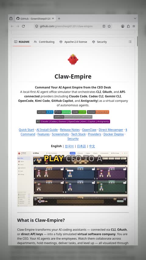 Video preview for greensheep01201/claw-empire