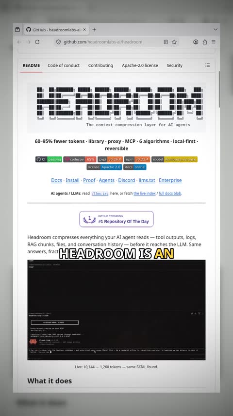 Video preview for headroomlabs-ai/headroom