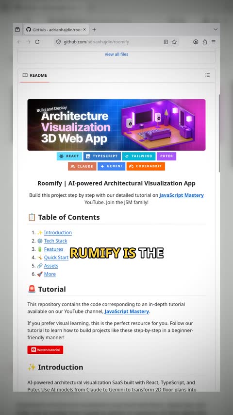 Video preview for adrianhajdin/roomify
