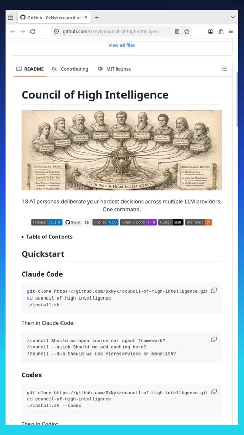 Video preview for 0xnyk/council-of-high-intelligence