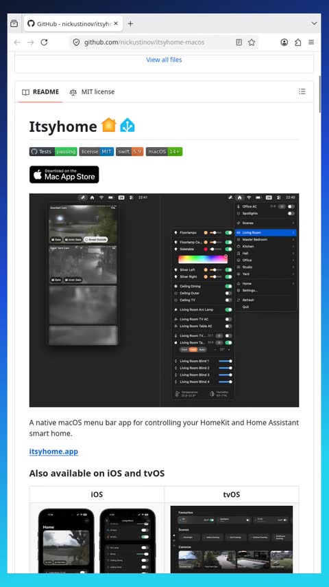 Video preview for nickustinov/itsyhome-macos