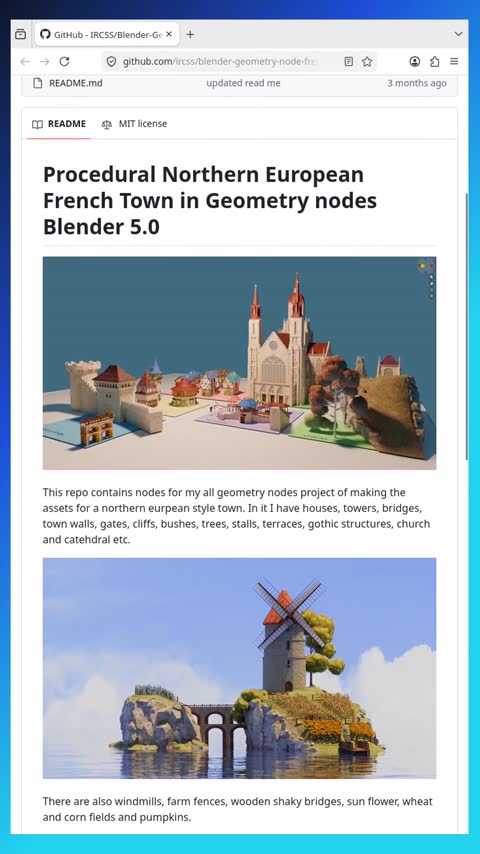 Video preview for ircss/blender-geometry-node-french-houses