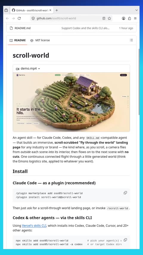 Video preview for oso95/scroll-world