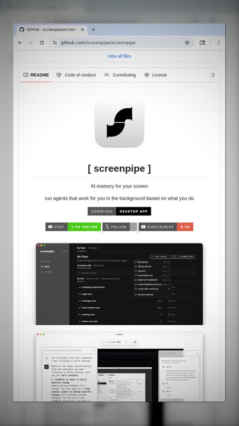 Video preview for screenpipe/screenpipe
