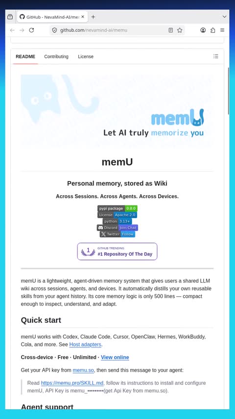 Video preview for nevamind-ai/memu