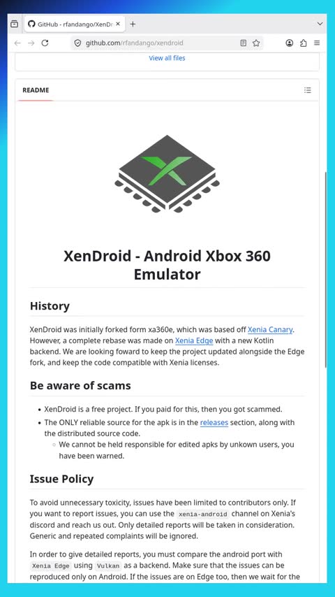 Video preview for rfandango/xendroid
