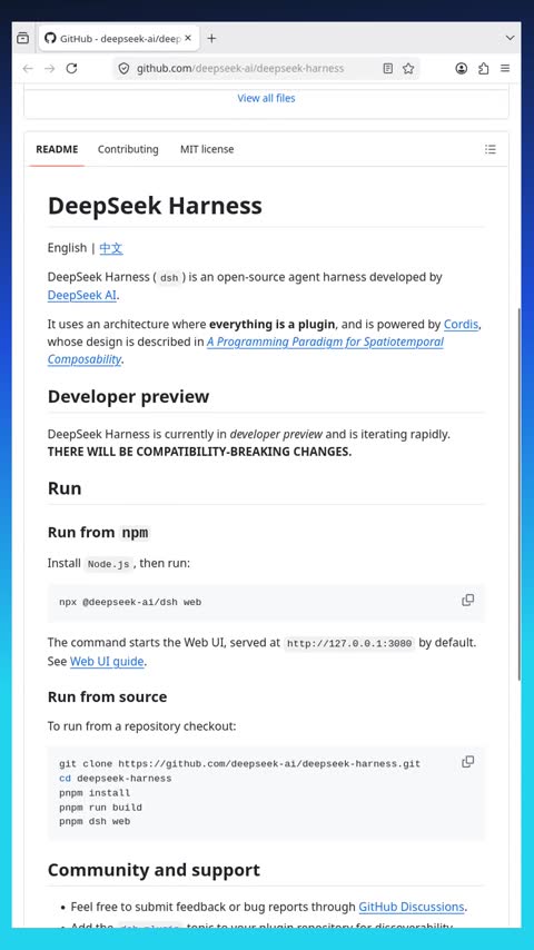 Video preview for deepseek-ai/deepseek-harness