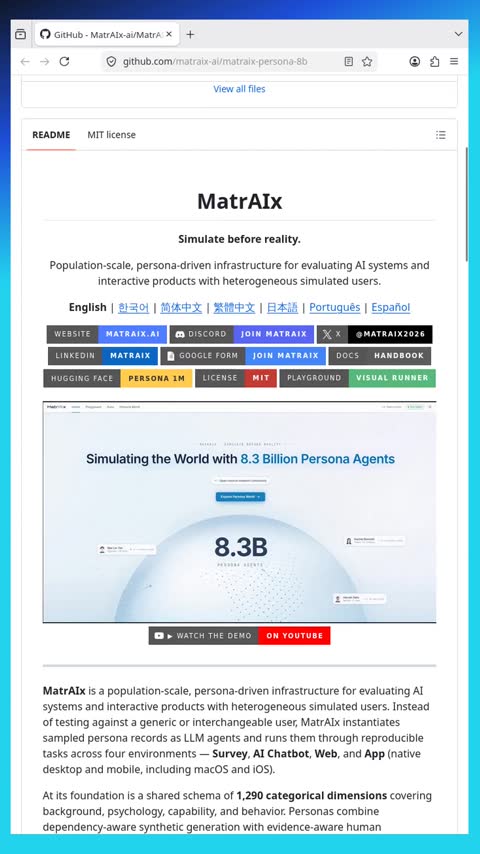 Video preview for matraix-ai/matraix-persona-8b