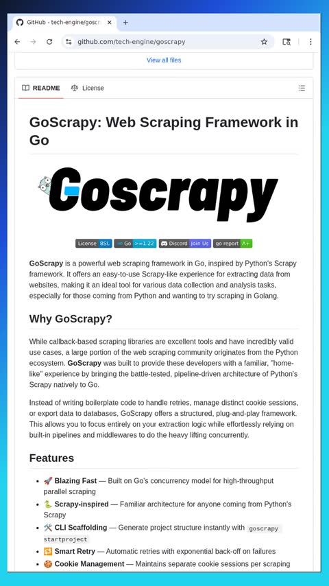 Video preview for tech-engine/goscrapy
