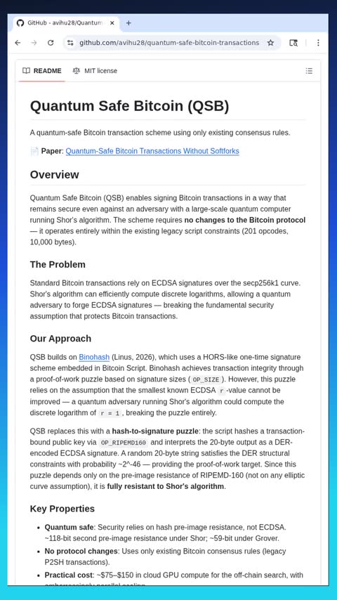 Video preview for avihu28/quantum-safe-bitcoin-transactions