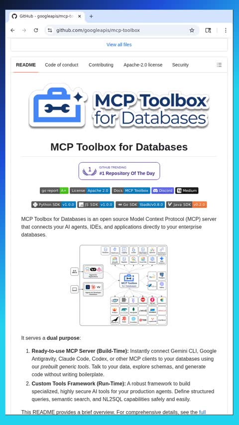 Video preview for googleapis/mcp-toolbox