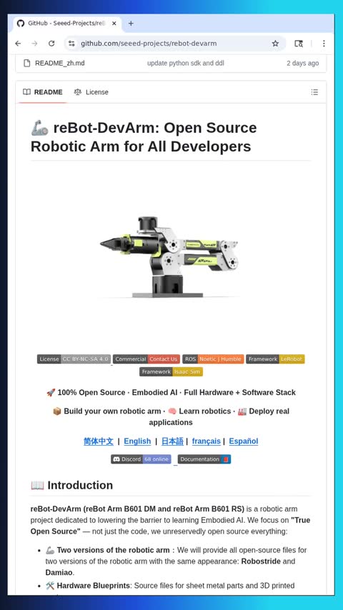 Video preview for seeed-projects/rebot-devarm