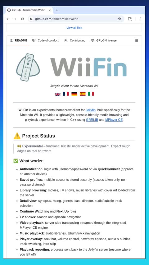 Video preview for fabienmillet/wiifin