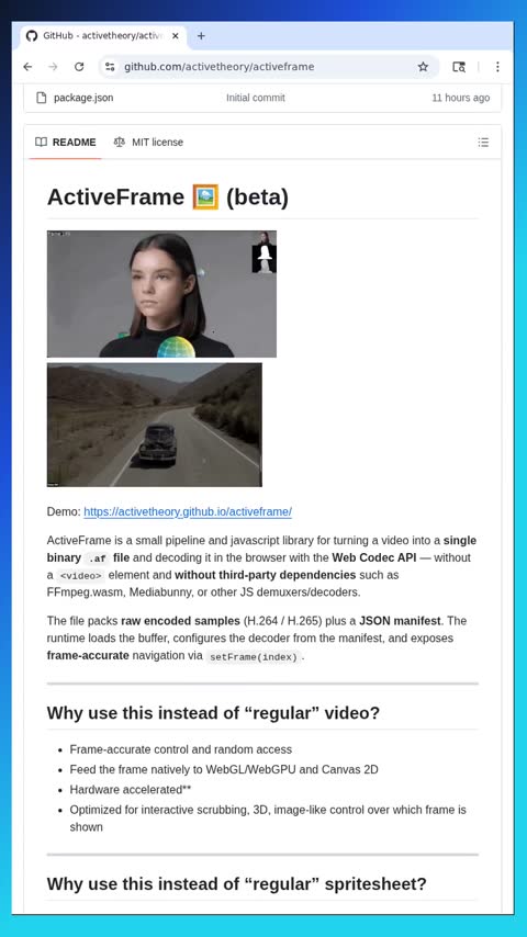 Video preview for activetheory/activeframe